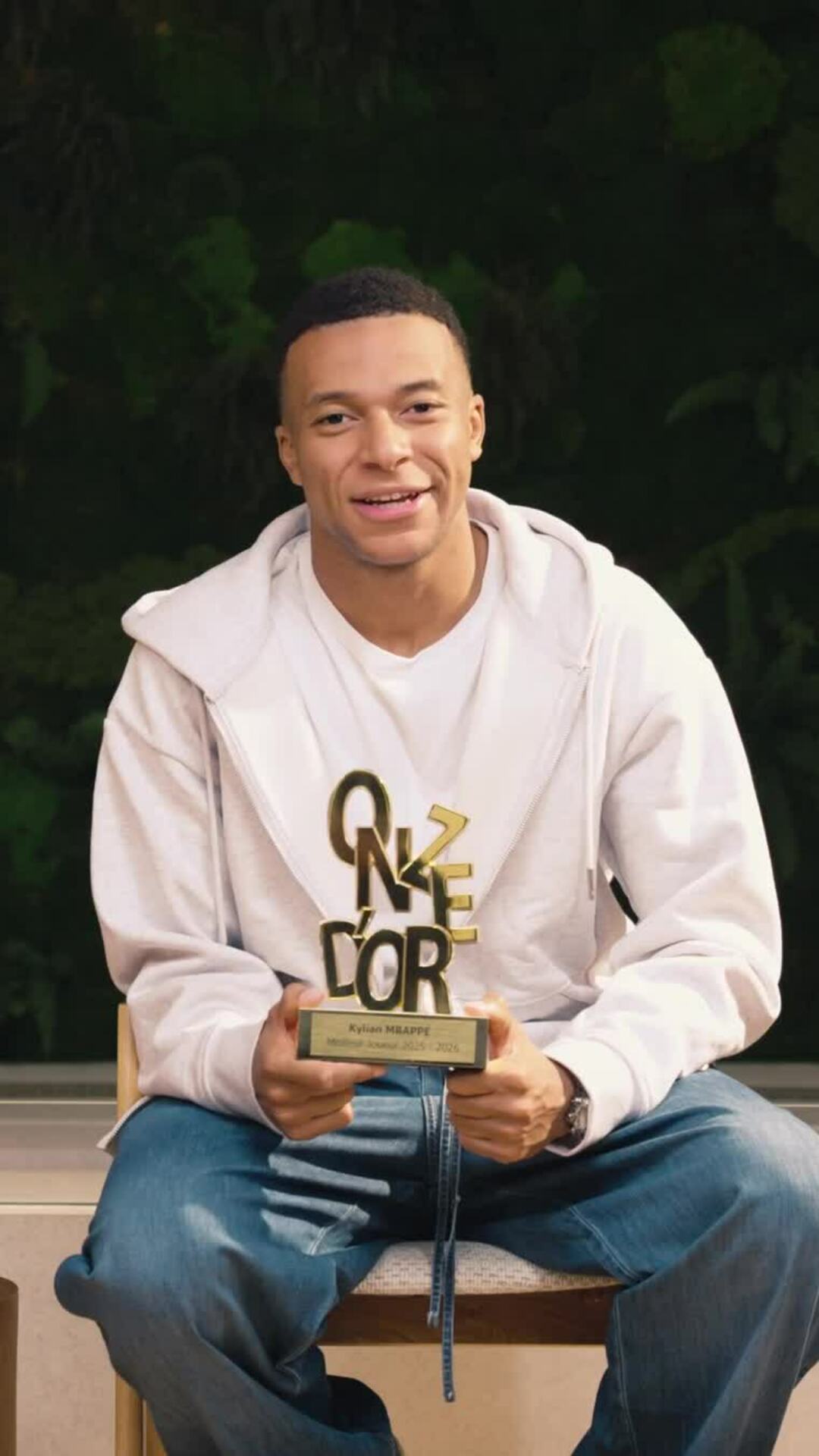 Kylian Mbappe nhận giải Onze d'Or 2026.
