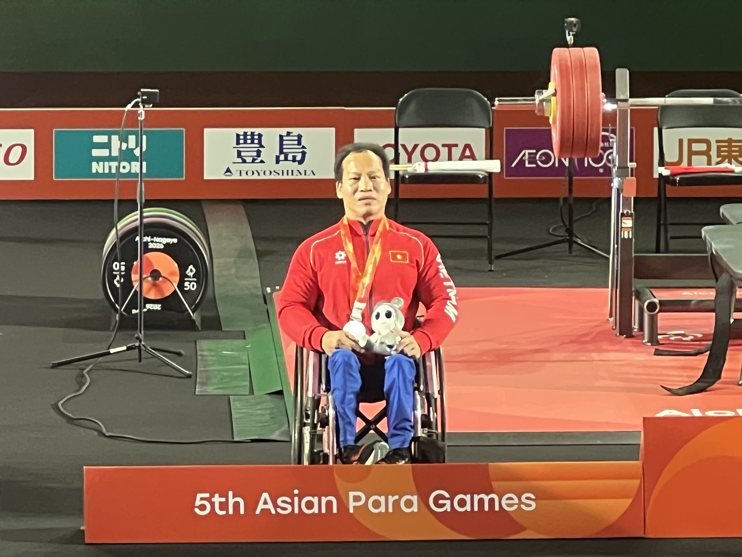 Lê Văn Công giành huy chương bạc Asian Para Games 2026 - Ảnh: TTXVN