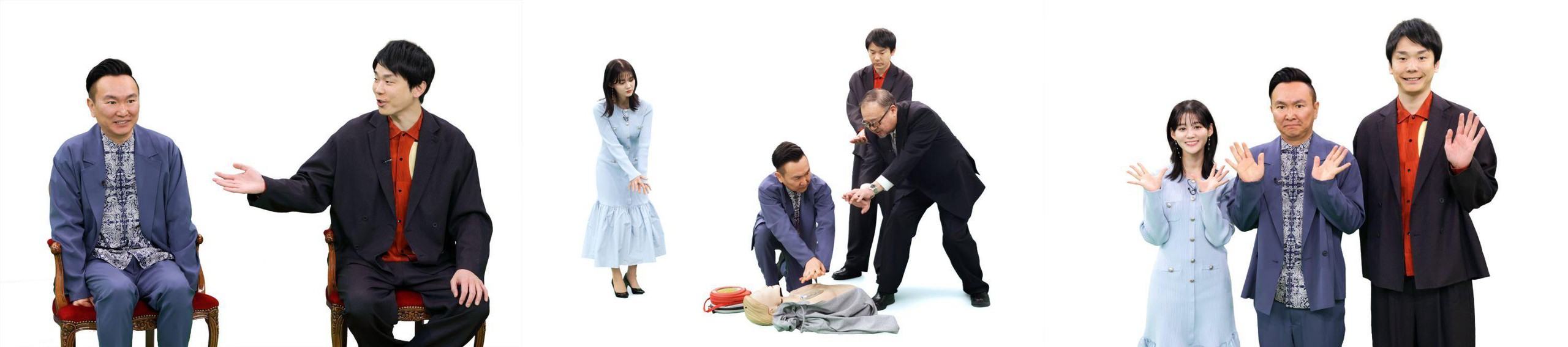 Ảnh do TV Tokyo đăng tải để nói về kỹ năng cứu hộ - Ảnh: TV TOKYO