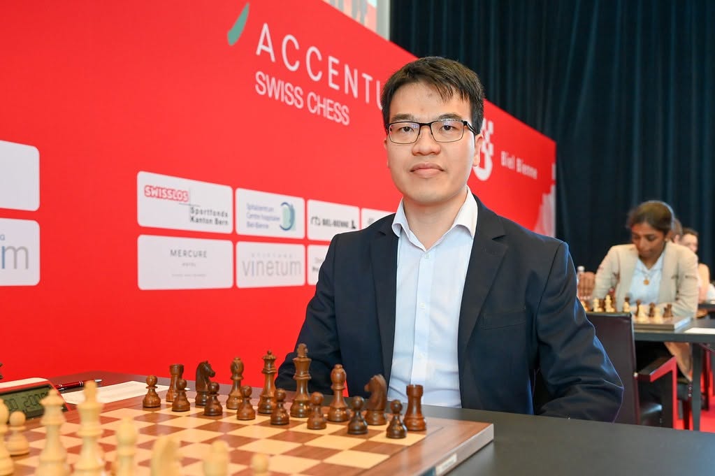 Lê Quang Liêm chuẩn bị dự giải cờ vua danh giá - Ảnh: SWISS CHESS