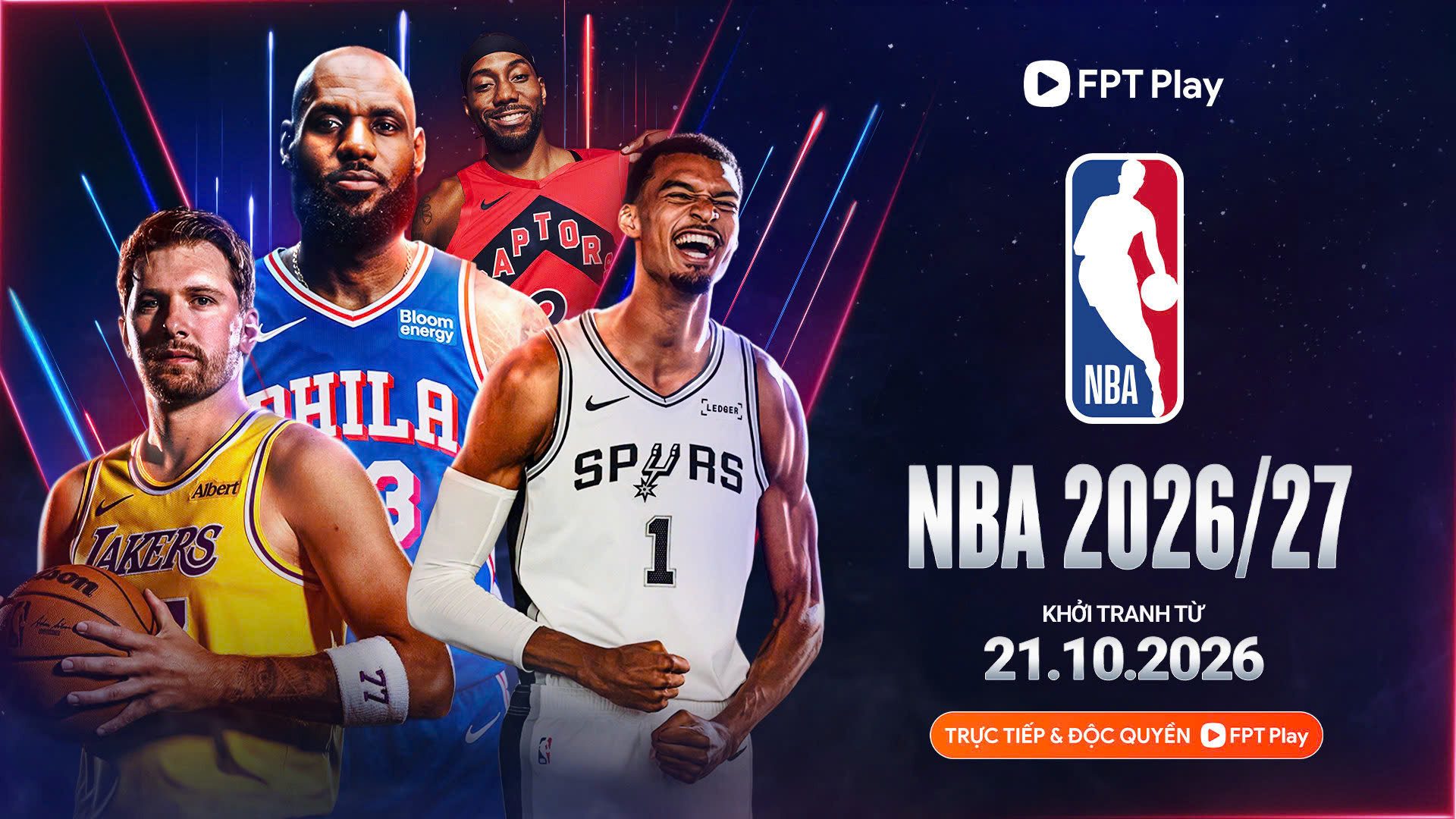 NBA mùa giải mới sẽ có trên FPT Play